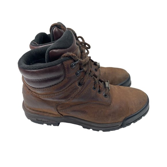 Rockport Women's XCS Brown Leather Hiking Boots W/Vibram Soles Size 9W (MLV51) - Picture 1 of 5